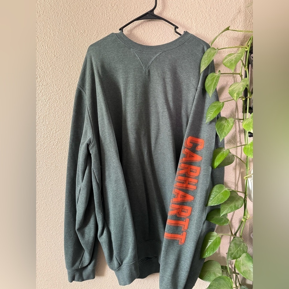 Carhartt Women's Sweatshirt FLEECE Relax Fit Midweight Block Logo
